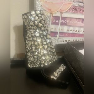 Azalea Wang Stellar Black sandal